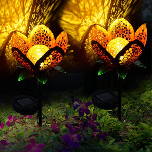 Solar Flower Garden Stake Light