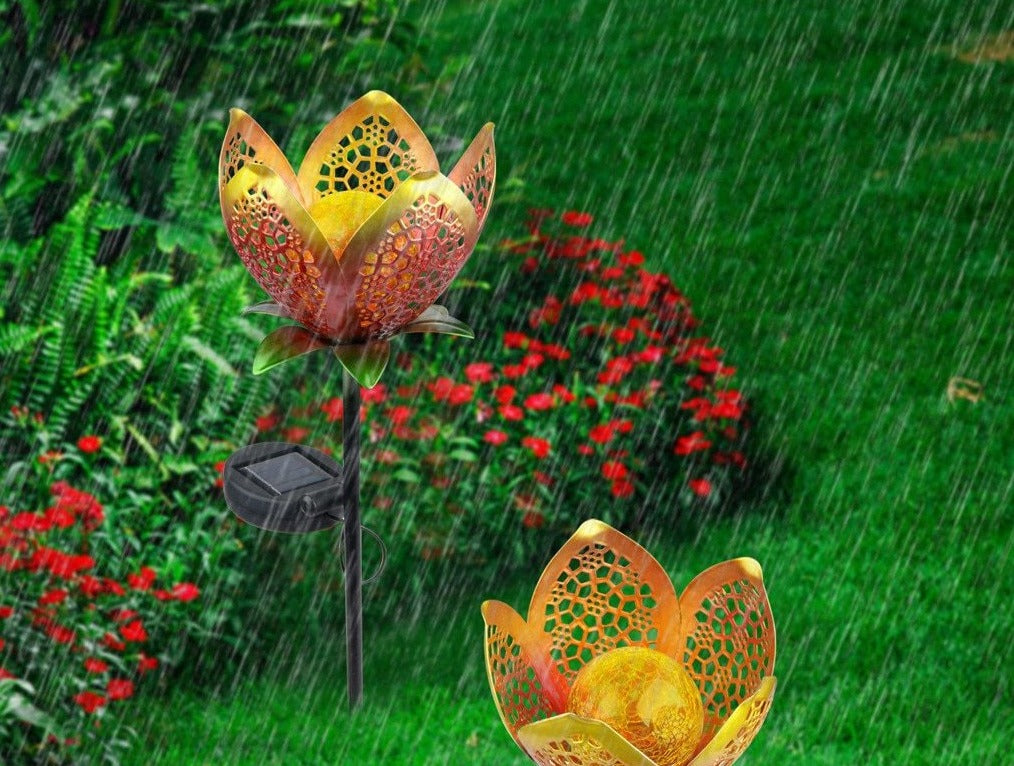 Solar Flower Garden Stake Light