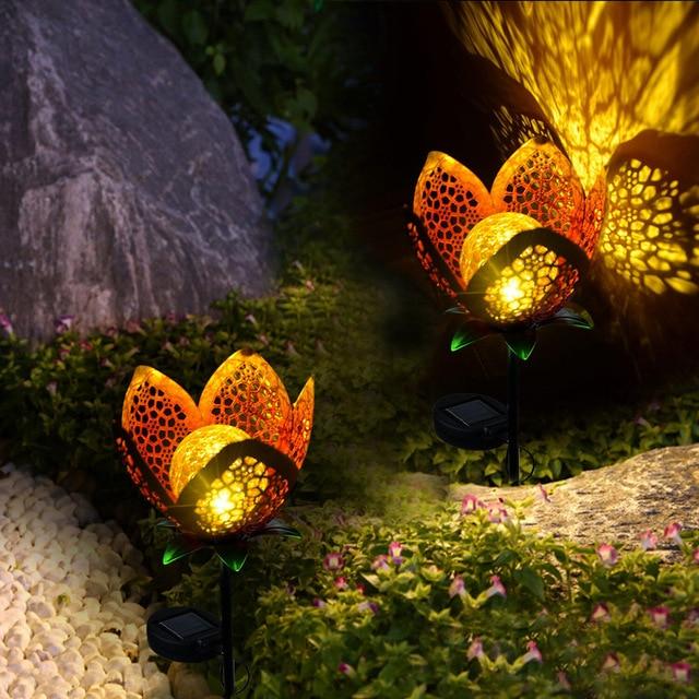 Solar Flower Garden Stake Light