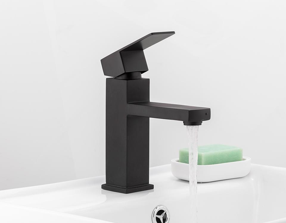 Delmer Black Square Faucet
