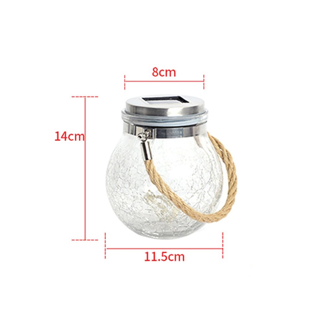 Round Glass Jar Hanging Lamp